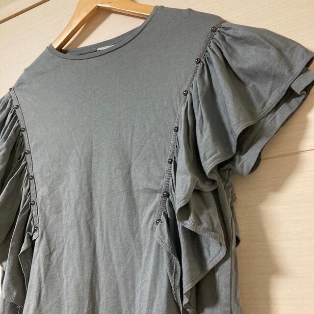 ZARA(ザラ)のZARA カットソー グレー レディースのトップス(カットソー(長袖/七分))の商品写真