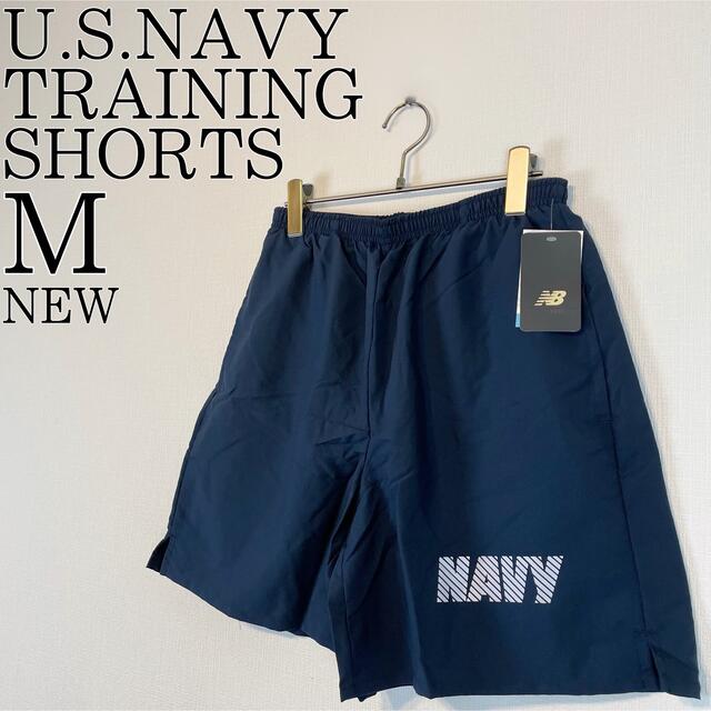 New Balance(ニューバランス)のニューバランス NAVY アメリカ海軍 トレーニングショーツ 新品 ネイビーM メンズのパンツ(ショートパンツ)の商品写真
