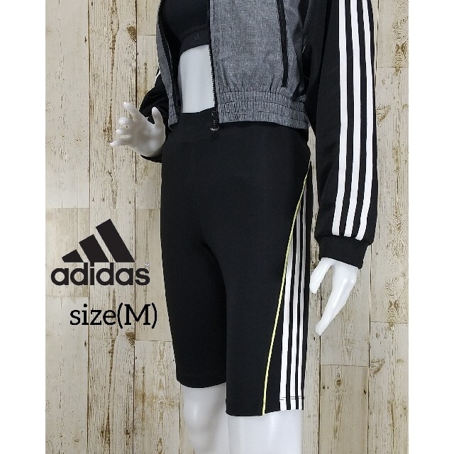 adidas(アディダス)の【adidas】ストレッチコットンジャージー ハーフパンツ(M) レディースのパンツ(ハーフパンツ)の商品写真