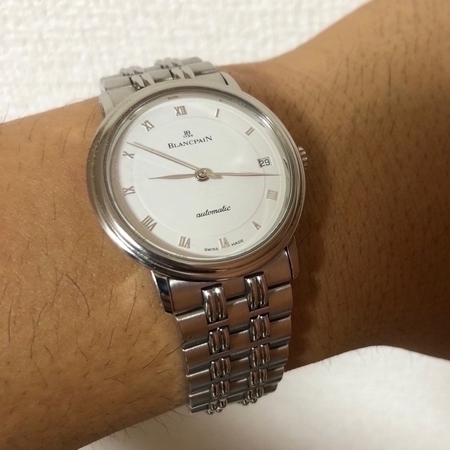 BLANCPAIN(ブランパン)の破格早い者勝ち最終ブランパン   ヴィルレ　エクストラスリム　自動巻　純正ベルト メンズの時計(腕時計(アナログ))の商品写真