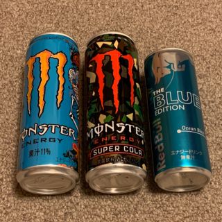 モンスター /スーパーコーラ・マンゴーロコ、レッドブル/ブルーエディション(ソフトドリンク)