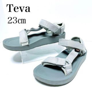 テバ(Teva)のTeva テバ 23㎝ サンダル　スポーツサンダル　ライトグレー(サンダル)