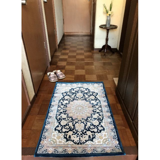 225万ノット!超高密度織 絨毯!本場イラン産 60×90cm‐7001 225万ノット!超高密度織 絨毯!本場イラン産 60×90cm‐7001