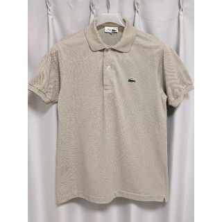 ラコステ(LACOSTE)のLACOSTE ラコステ ポロシャツ ベージュ鹿の子 ヴィンテージ古着 サイズ3(ポロシャツ)