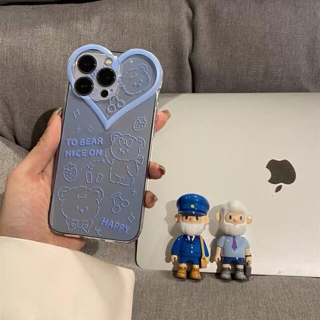 可愛い　シンプル　クリア　ハート　iPhoneXケース　iPhoneXsケース スマホ/家電/カメラのスマホアクセサリー(iPhoneケース)の商品写真