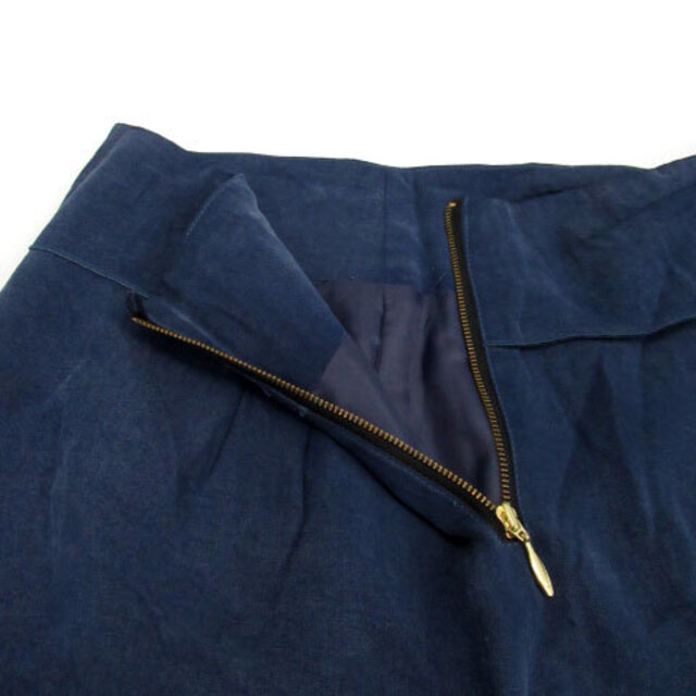 ESTNATION(エストネーション)のエストネーション ビス フレアスカート ミニ丈 リボン 36 ブルー 青 レディースのスカート(ミニスカート)の商品写真