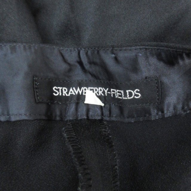 STRAWBERRY-FIELDS(ストロベリーフィールズ)のストロベリーフィールズ スラックスパンツ フレア ロング丈 2 黒 /FF17 レディースのパンツ(その他)の商品写真