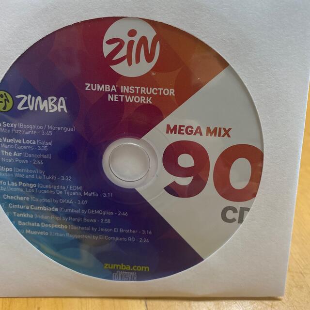 ZUMBA メガミックス90 エンタメ/ホビーのDVD/ブルーレイ(スポーツ/フィットネス)の商品写真