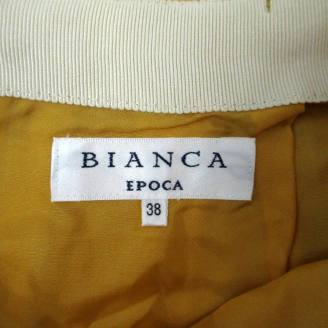 Bianca(ビアンカ)のビアンカ BIANCA フレアスカート ミニ丈 無地 38 イエロー レディースのスカート(ミニスカート)の商品写真