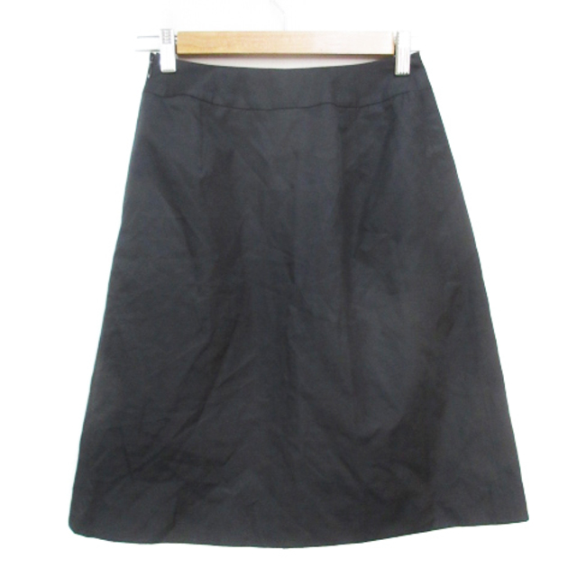 ANAYI(アナイ)のアナイ ANAYI フレアスカート ひざ丈 無地 36 黒 ブラック /FF40 レディースのスカート(ひざ丈スカート)の商品写真