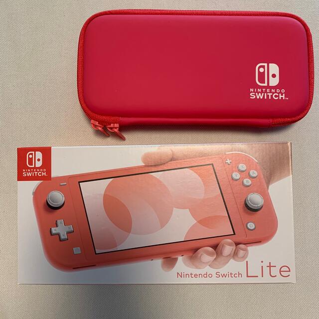 Nintendo Switch(ニンテンドースイッチ)の【最終値下げ】Nintendo Switch Lite〜コーラル〜 エンタメ/ホビーのゲームソフト/ゲーム機本体(携帯用ゲーム機本体)の商品写真