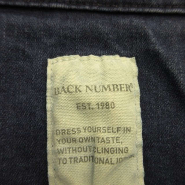 BACK NUMBER(バックナンバー)のバックナンバー BACK NUMBER ノーカラージャケット 長袖 紺 XL メンズのジャケット/アウター(ブルゾン)の商品写真