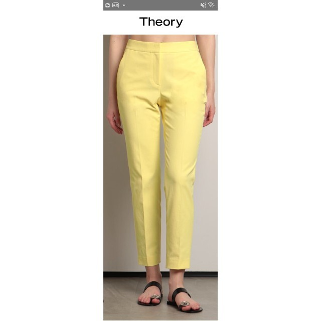 新品未使用 今期 22SS THEORY LUXE クロップドパンツ