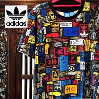 アディダス(adidas)のアディダス オリジナルス ロゴづくし カラフル Tシャツ タンクトップ ジャージ(Tシャツ/カットソー(半袖/袖なし))