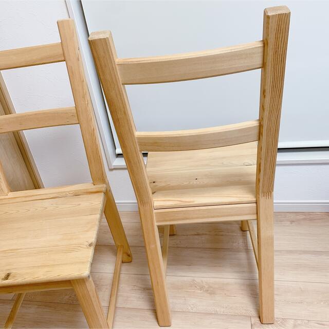 IKEA(イケア)のIKEA イーヴァル チェアー 2脚セット  インテリア/住まい/日用品の椅子/チェア(ダイニングチェア)の商品写真