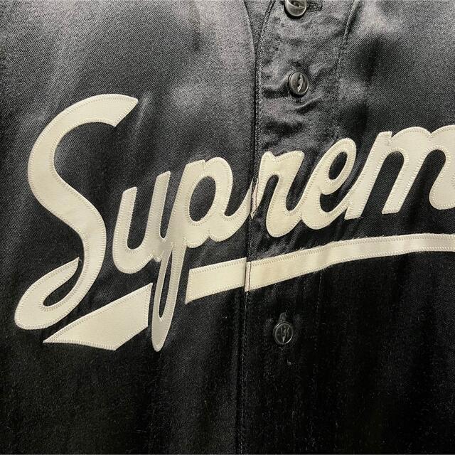 Supreme(シュプリーム)のSupreme Satin Baseball Jersey ジャスティン着用 メンズのトップス(ジャージ)の商品写真