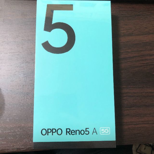 新品未開封 OPPO Reno5 A シルバーブラック ワイモバイル SIMフリ