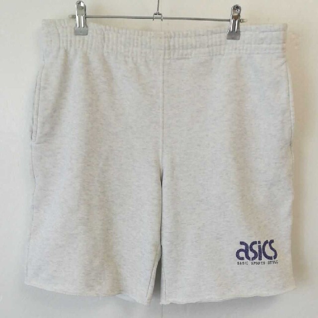 asics(アシックス)のasics アシックス スウェットショートパンツ メンズLサイズ 日本製 古着 メンズのパンツ(ショートパンツ)の商品写真