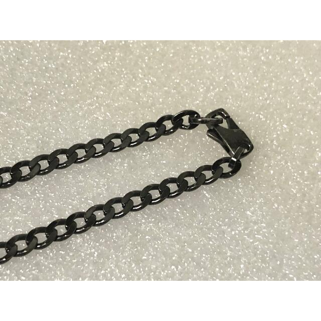 グッチ カットアウト Gネックレス ブラックコーティング シルバー925 ワイド