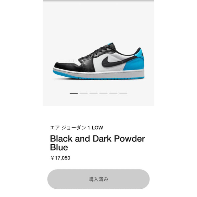 NIKE(ナイキ)のNike Air Jordan 1 Low OG UNC 29㎝ メンズの靴/シューズ(スニーカー)の商品写真