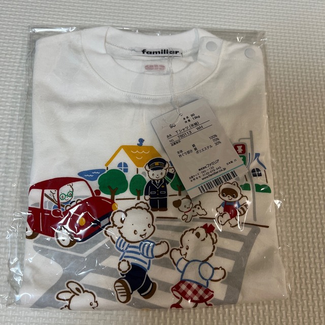 最終値下げファミリア　新品未使用タグ付きTシャツ