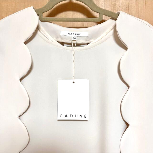 最終値下☆CADUNE 川上桃子さんコラボ スカラケープ 2way ブラウス 白