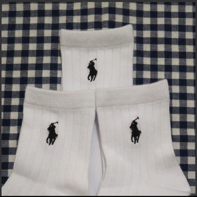 Ralph Lauren(ラルフローレン)の☆新品☆15~18*ラルフローレン☆ソックス３足組♪ キッズ/ベビー/マタニティのこども用ファッション小物(靴下/タイツ)の商品写真