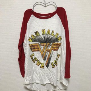 ジーユー(GU)の【希少】VANHALEN ヴァンヘイレン  バンT ラグランTシャツ　90s(Tシャツ/カットソー(七分/長袖))