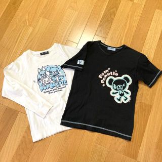 ポンポネット(pom ponette)の長袖＋半袖Tシャツ+キャミソールセット(Tシャツ/カットソー)