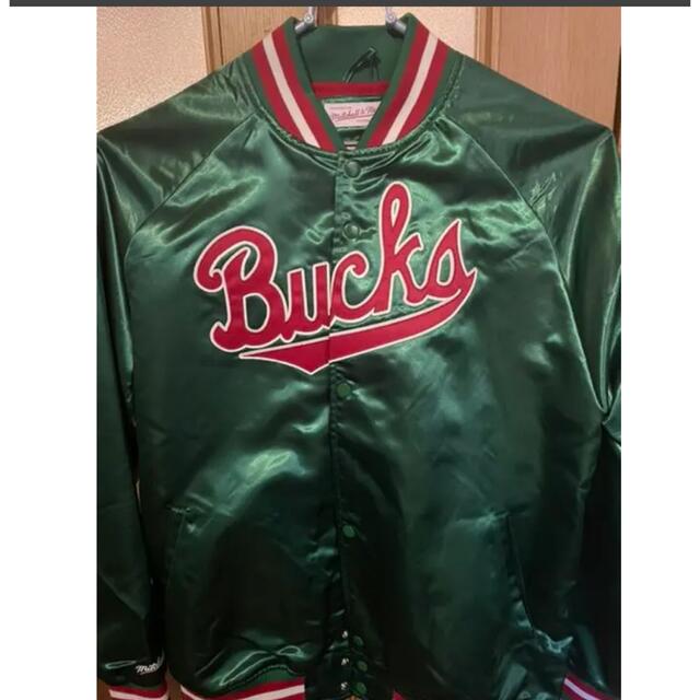 ミッチェルampネスMitchell&Ness bucks ミッチェル&ネス　バックス　スタジャン