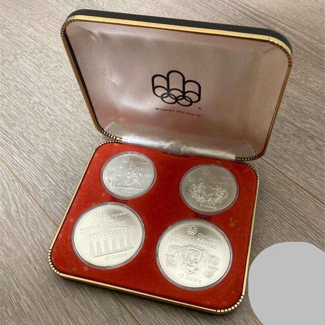 10ドル銀貨×25ドル銀貨×2カナダ モントリオール オリンピック 銀貨 4枚セット