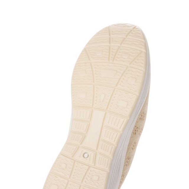 【新品 未使用】ニットパンプス ベージュ 24.5cm 22538 レディースの靴/シューズ(ハイヒール/パンプス)の商品写真