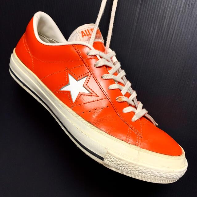 CONVERSE(コンバース)の90s CONVERSE ONE STAR orange leather メンズの靴/シューズ(スニーカー)の商品写真