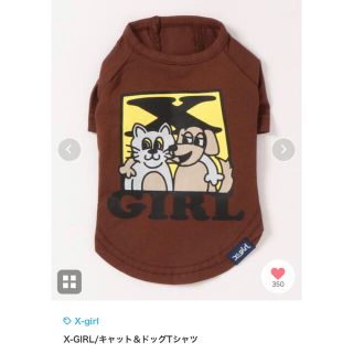 エックスガール(X-girl)のSサイズ X-GIRL/キャット＆ドッグTシャツ(犬)