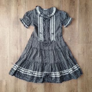 PINK HOUSE - ベビーピンクハウス 黒ドットワンピースの通販 by