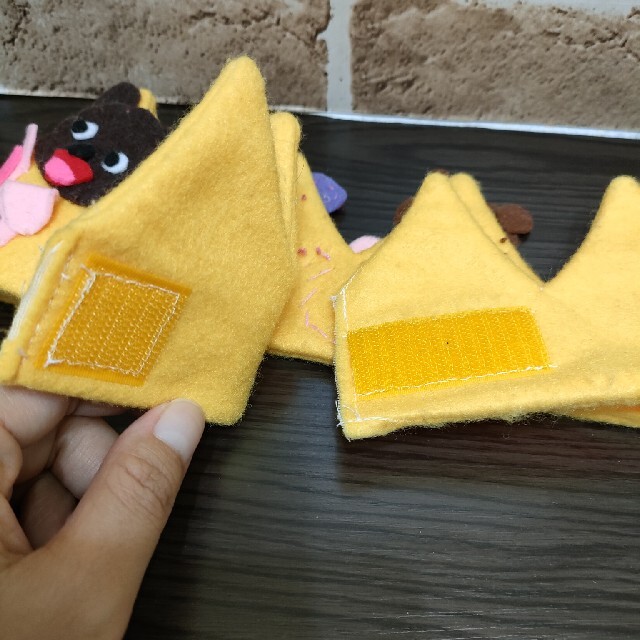 バースデークラウン 3歳 ハンドメイド ノンタン キッズ/ベビー/マタニティのこども用ファッション小物(その他)の商品写真