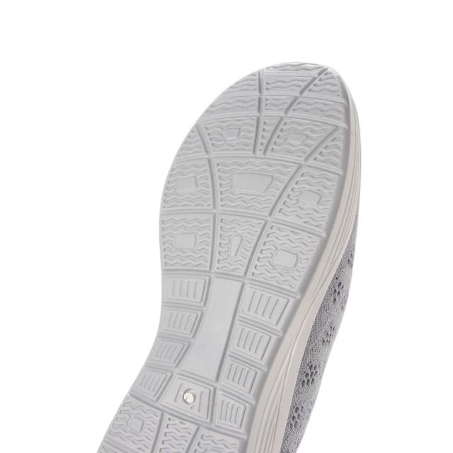 【新品 未使用】ニットパンプス グレー 25.0cm 22538 レディースの靴/シューズ(ハイヒール/パンプス)の商品写真