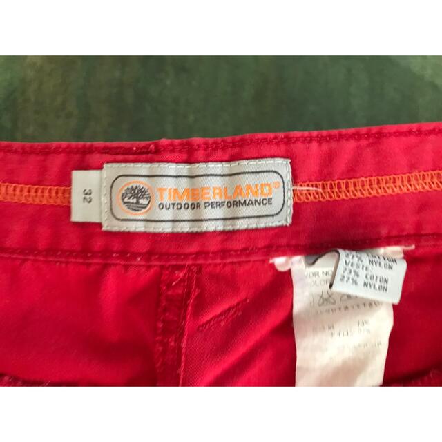 Timberland(ティンバーランド)のTIMBERLANDティンバーランド　ハーフパンツ　レッド メンズのパンツ(ショートパンツ)の商品写真