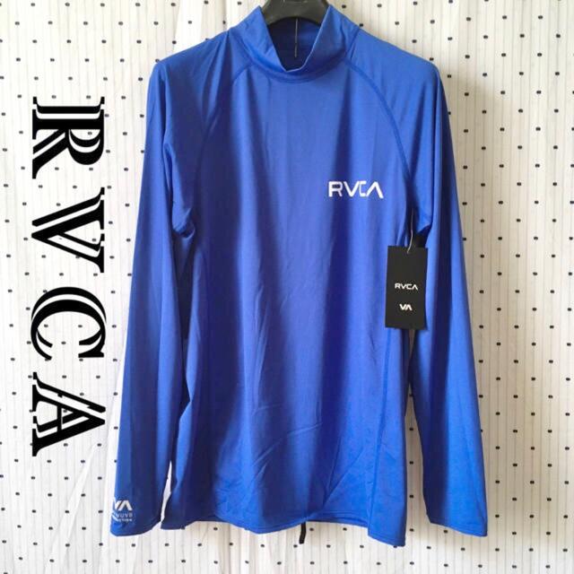 RVCAルーカUS限定ロングスリーブハイネックラッシュガード M blue | portal.doutornature.com