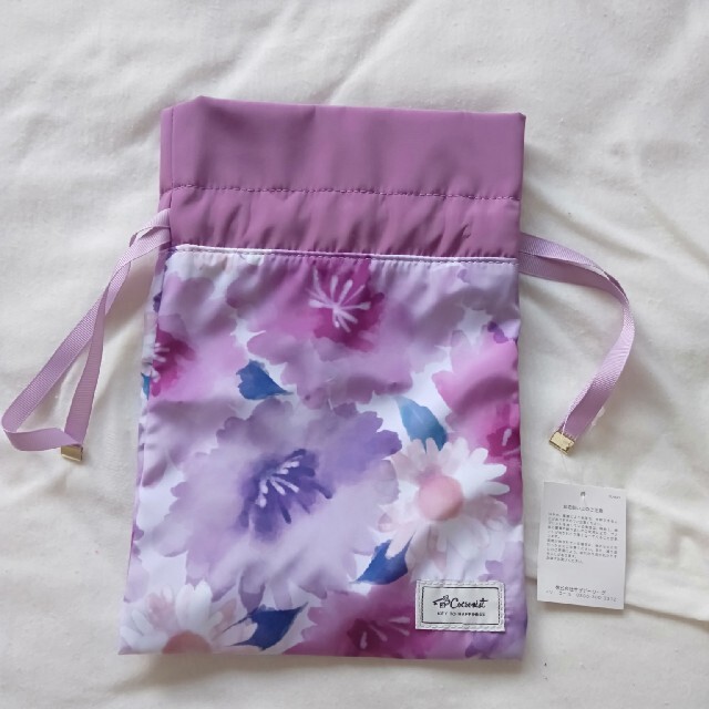 Cocoonist(コクーニスト)のコクーニスト　巾着　紫色 レディースのファッション小物(ポーチ)の商品写真