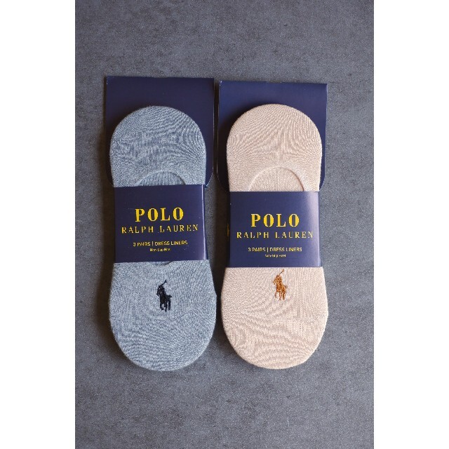 POLO RALPH LAUREN(ポロラルフローレン)のPOLO ラルフローレンのレディースのフットカバー3足✕2セット計6足【新品】 レディースのレッグウェア(ソックス)の商品写真