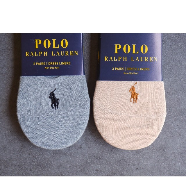 POLO RALPH LAUREN(ポロラルフローレン)のPOLO ラルフローレンのレディースのフットカバー3足✕2セット計6足【新品】 レディースのレッグウェア(ソックス)の商品写真