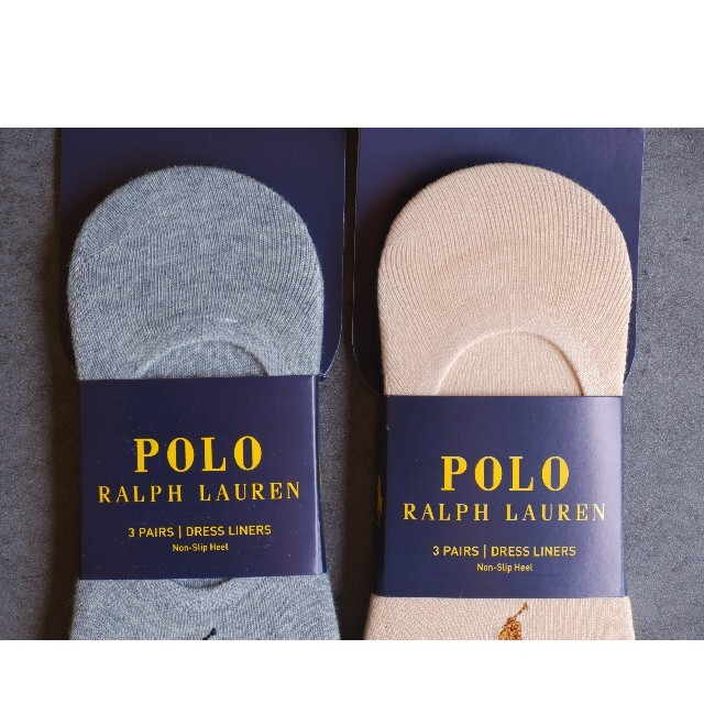 POLO RALPH LAUREN(ポロラルフローレン)のPOLO ラルフローレンのレディースのフットカバー3足✕2セット計6足【新品】 レディースのレッグウェア(ソックス)の商品写真