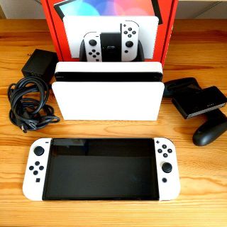 ニンテンドースイッチ(Nintendo Switch)の美品 有機EL Nintendo Switch 任天堂 スイッチ 本体(家庭用ゲーム機本体)