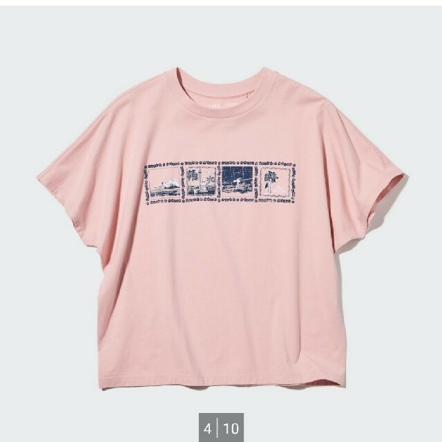 UNIQLO(ユニクロ)のユニクロTシャツ   ピーナッツ × レインスプーナー ピンクとネイビー　セット レディースのトップス(Tシャツ(半袖/袖なし))の商品写真