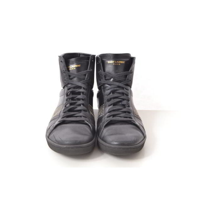 Saint Laurent Paris スタッズ ハイカット スニーカー 1