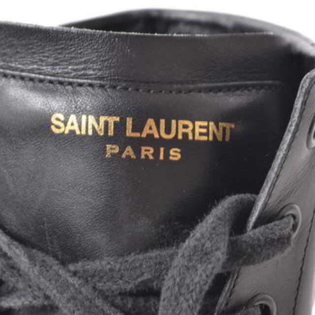 Saint Laurent Paris スタッズ ハイカット スニーカー 9