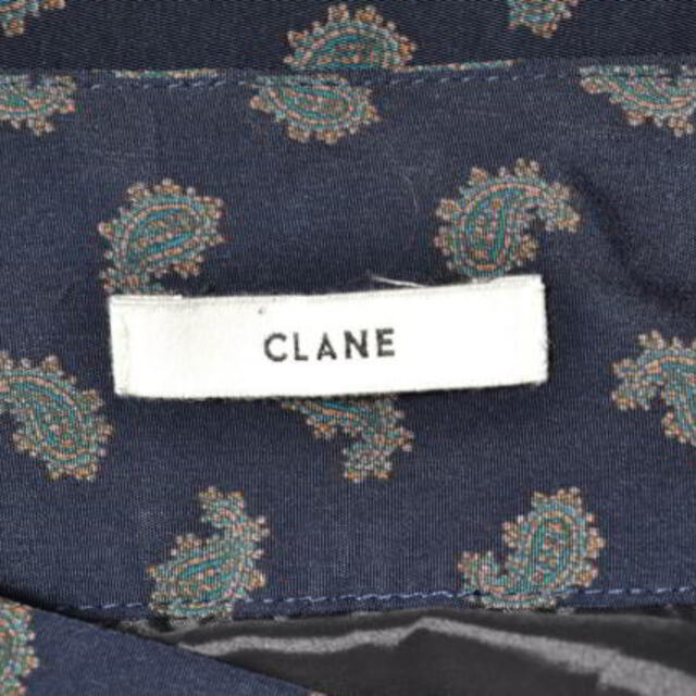 CLANE ペイズリー プリント プリーツ ラップ スカート 5