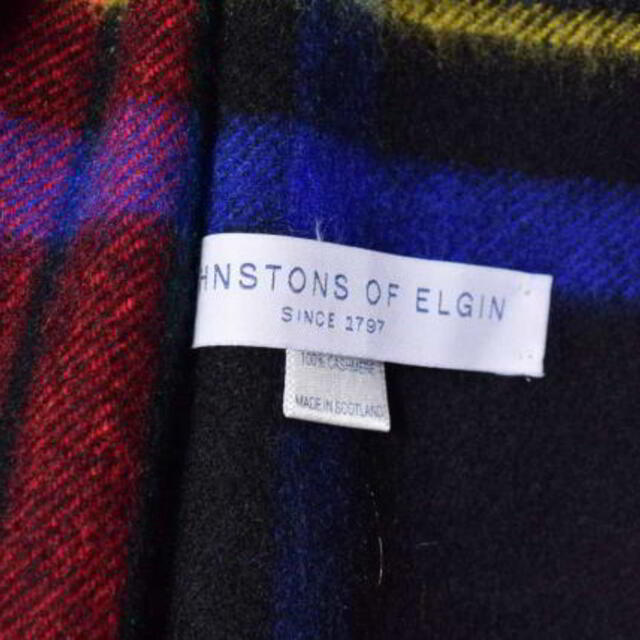 Johnstons(ジョンストンズ)のJOHNSTONS OF ELGIN カシミヤ タータンチェック マフラー レディースのファッション小物(マフラー/ショール)の商品写真