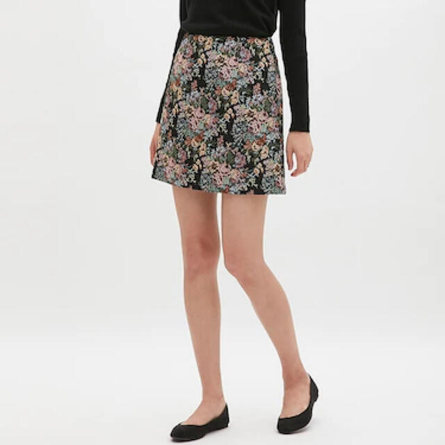 GU(ジーユー)のゴブランミニスカート(フラワー) レディースのスカート(ミニスカート)の商品写真